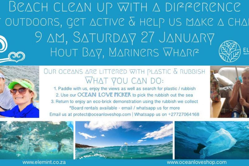 BEACH CLEAN UP IN HOUT BAY AT THE MARINA WHARF 27/01/2018